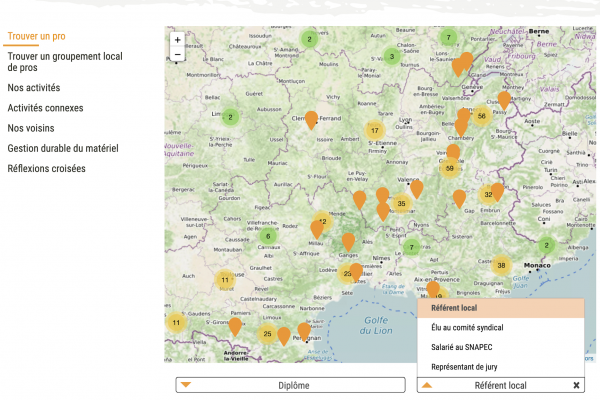 Nouvelle fonctionnalité du site web : Trouver son·sa représentant·e local·e
